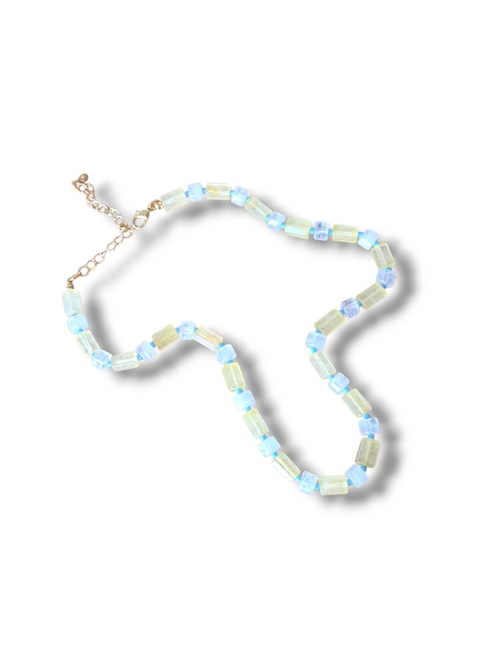 EVEREVE necklace Pastel Blue & Pale Green Beaded Necklace